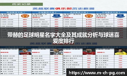 带赫的足球明星名字大全及其成就分析与球迷喜爱度排行